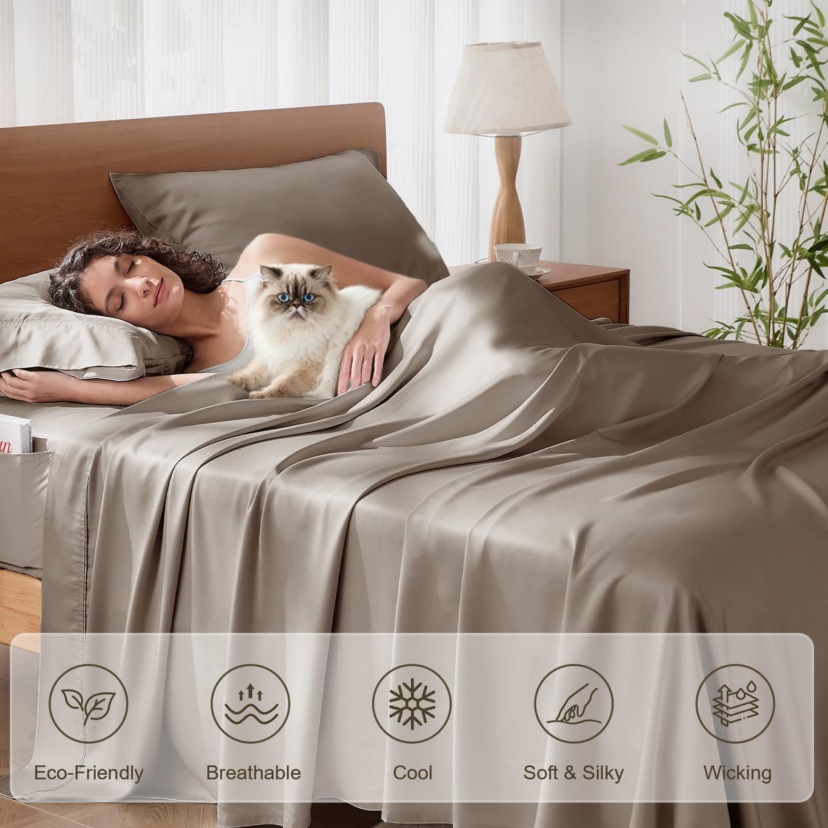 KRIMANO ready-to-use queen set packaging for quick bed upgrade