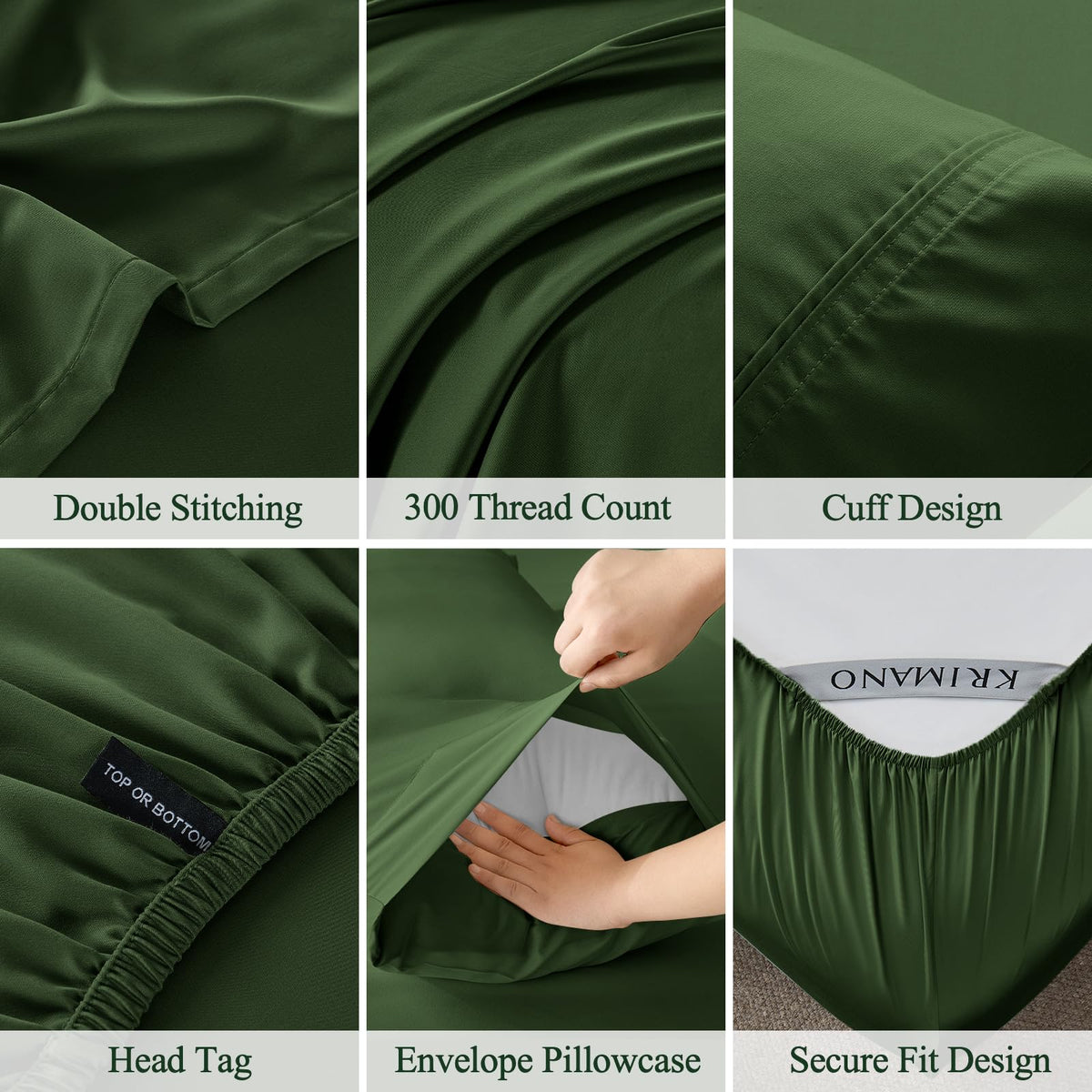 KRIMANO silky soft bamboo texture close-up for breathable comfort