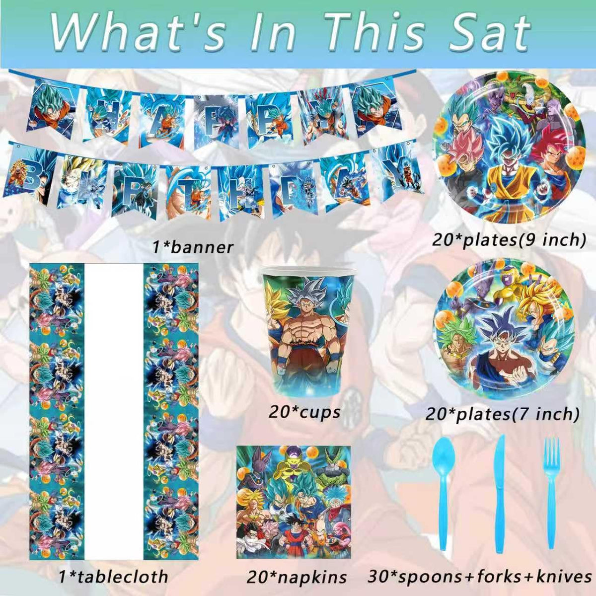 KROCEUS Dragon Ball plates 9inch elevate dining with vibrant characters