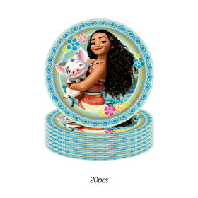 KROCEUS Moana 9-inch plates with bold print for hearty servings.
