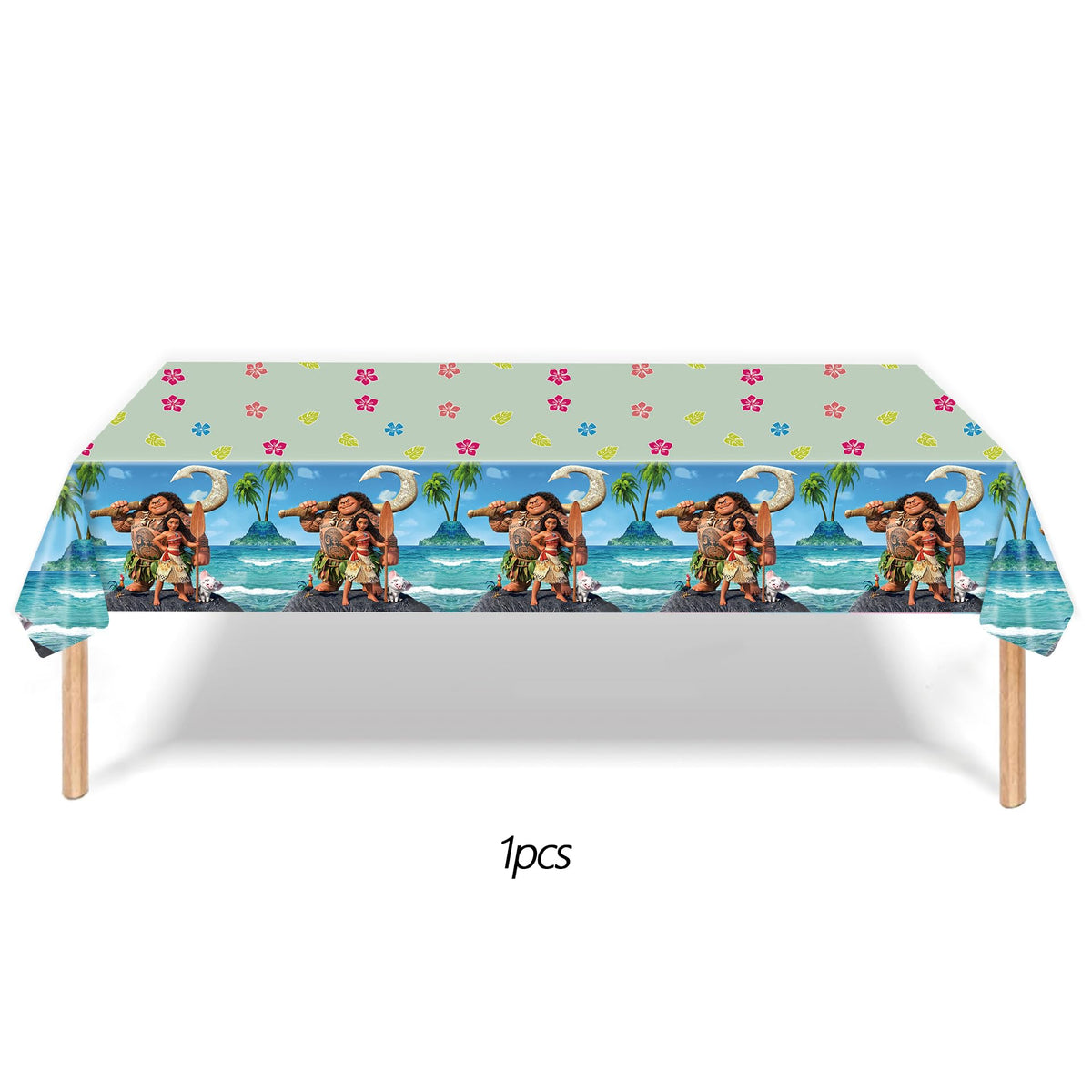 KROCEUS Moana tablecloth offers surface protection and cohesive party style.