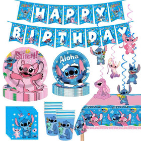 KROCEUS Stitch hanging swirls enhance party decor with whimsy.