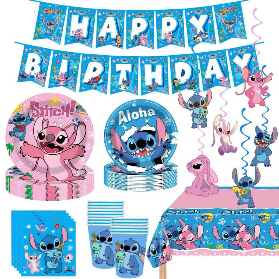 KROCEUS Stitch hanging swirls enhance party decor with whimsy.