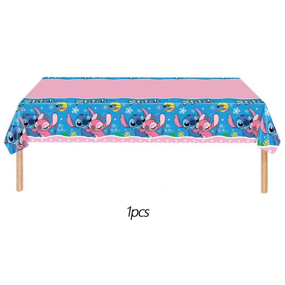 KROCEUS Stitch tablecloth with banner creates a ready backdrop.