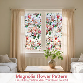 Kromapolis stained-glass floral decals brighten rooms with dynamic light.