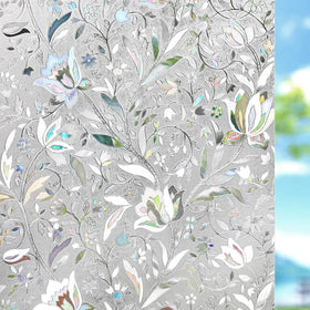 Kromapolis frosted privacy film on clear glass softens daylight and adds privacy.