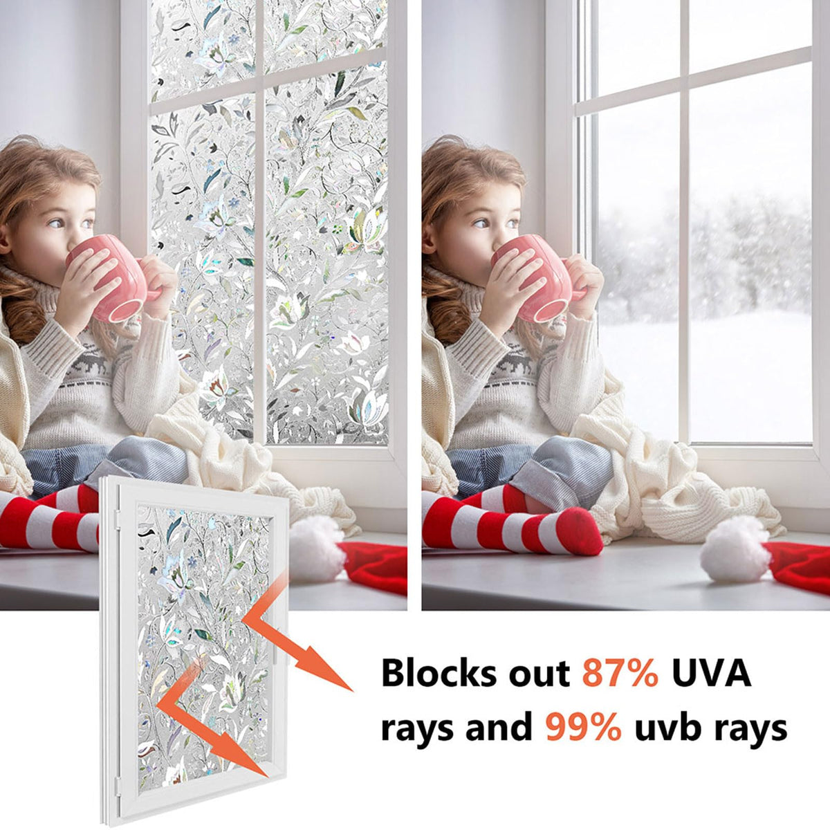 Kromapolis glare reducing film minimizes daytime reflections for comfort.