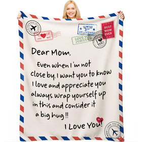 Krstartiz mom blanket in gift box packaging ready for gifting