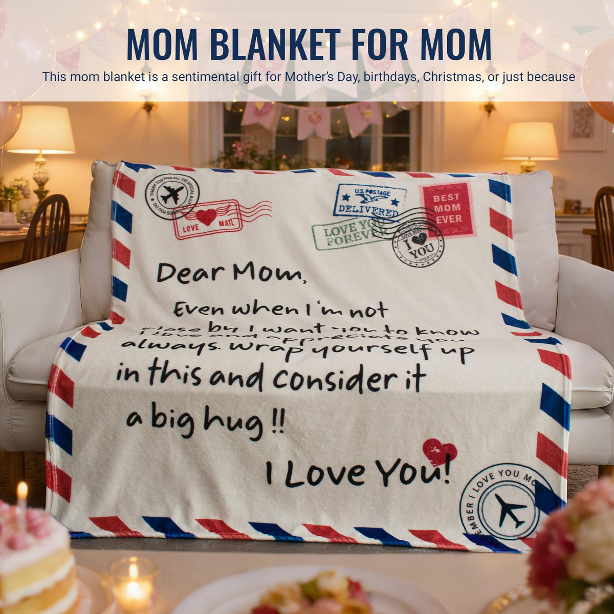 Krstartiz mom blanket machine washable for easy care