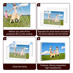 KRT 6-pack magnetic closures keep photos secure during quick swaps.