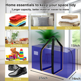 KRYSTY moving bags with zippered wide opening for easy packing and unloading.