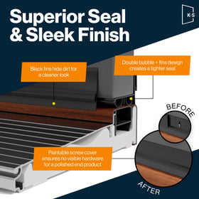 Screws and screw cover included for clean installation