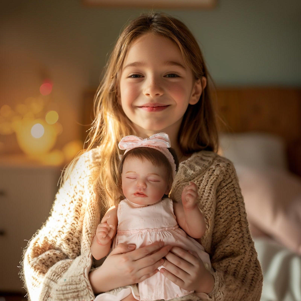 KSBD Reborn doll delicate eyebrows and blushed limbs enhance authenticity