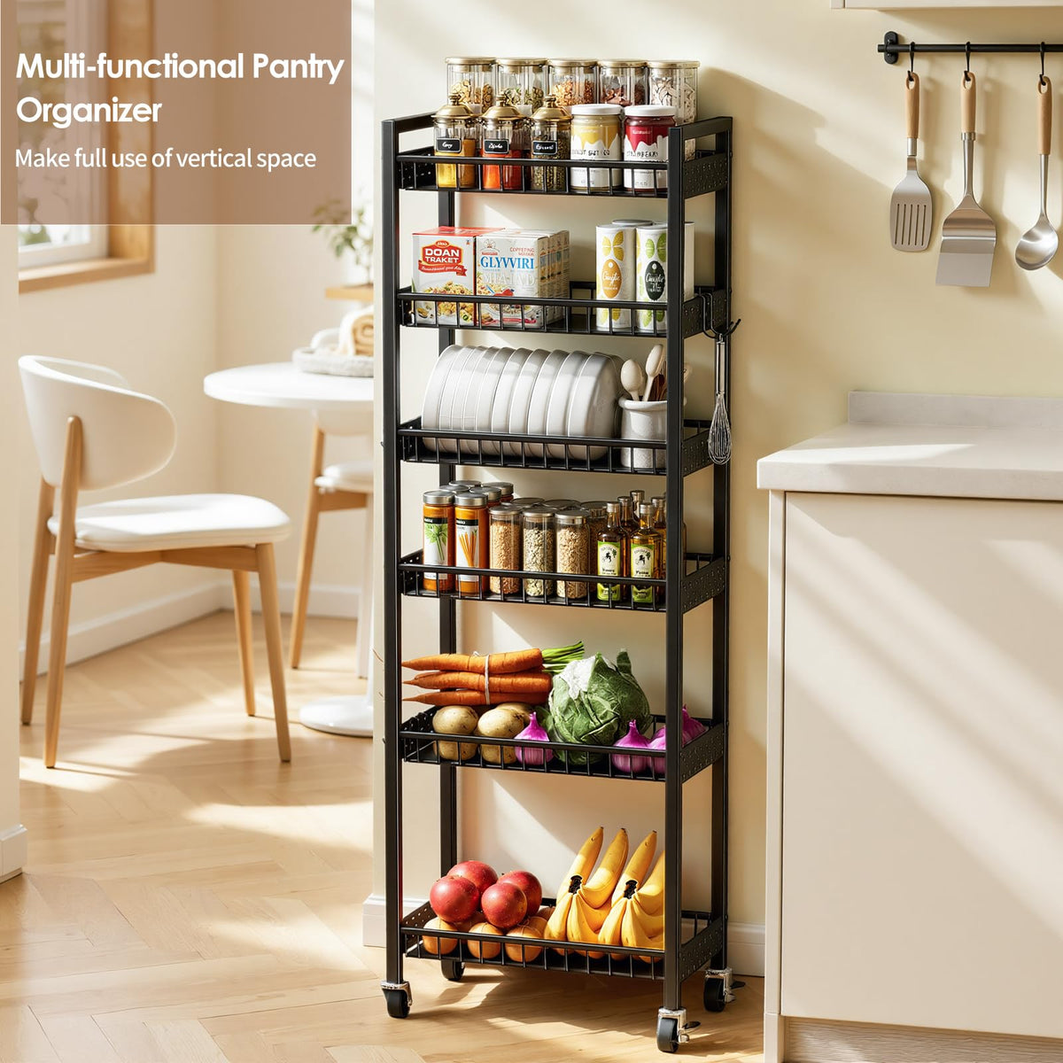 Kssiaz slim cart with included assembly tools for quick setup