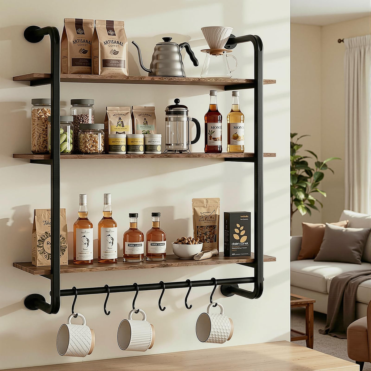 Kssiaz bathroom shelf keeps toiletries organized and accessible