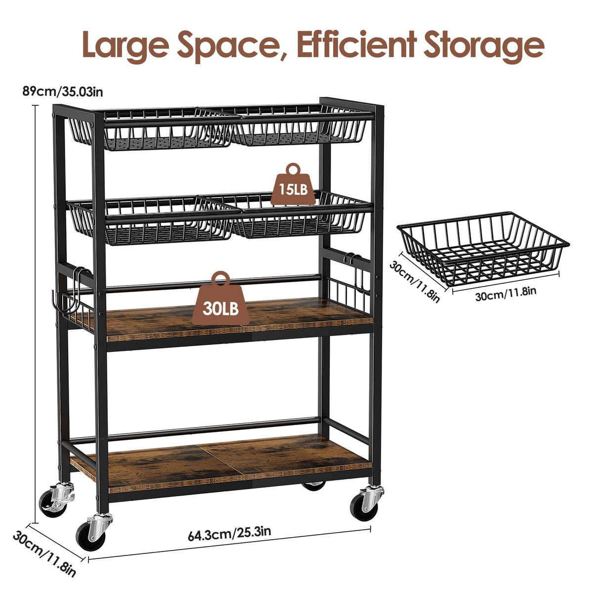 Kssiaz durable carbon steel frame resists rust and bending.