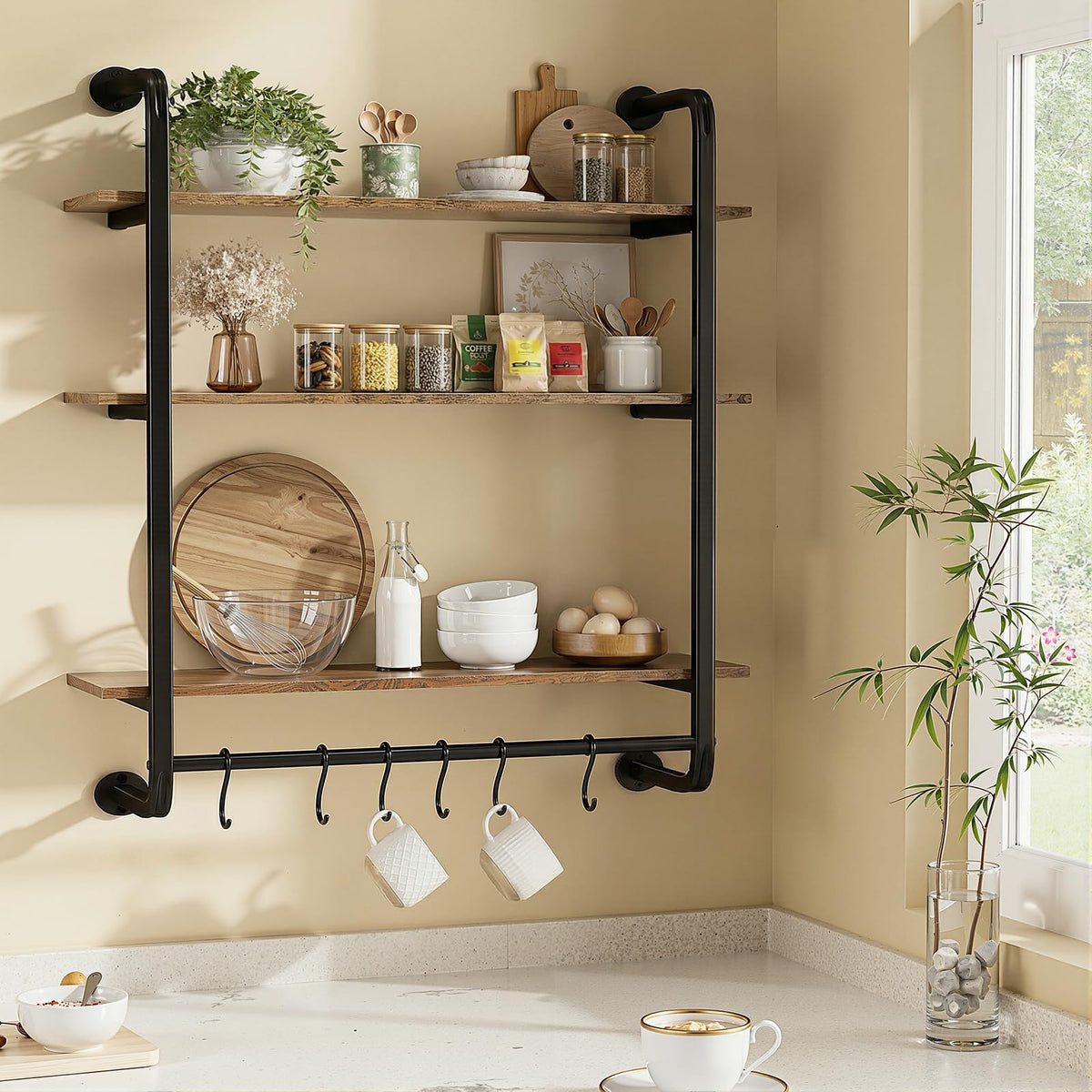 Kssiaz industrial shelf uses carbon steel for durability