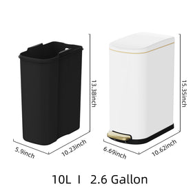 KSSKSS 10-liter capacity supports daily use with less frequent emptying.