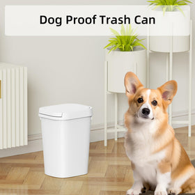 KSSKSS 2-6-gallon slim trash bin ideal for small bathrooms.