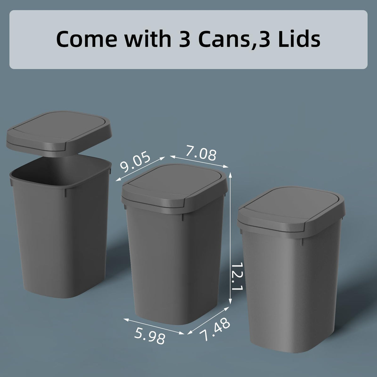 KSSKSS ABS matte finish bin combines durability with style