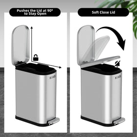 KSSKSS compact trash can fits under sinks and in tight spaces