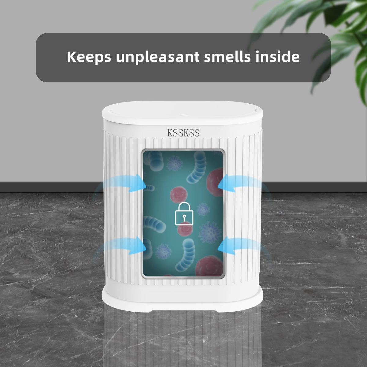KSSKSS includes 60 garbage bags for immediate use.