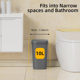KSSKSS pop-up lid trash bin offers quick, hands-free disposal