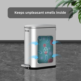 KSSKSS rectangular trash bin with space-saving dimensions