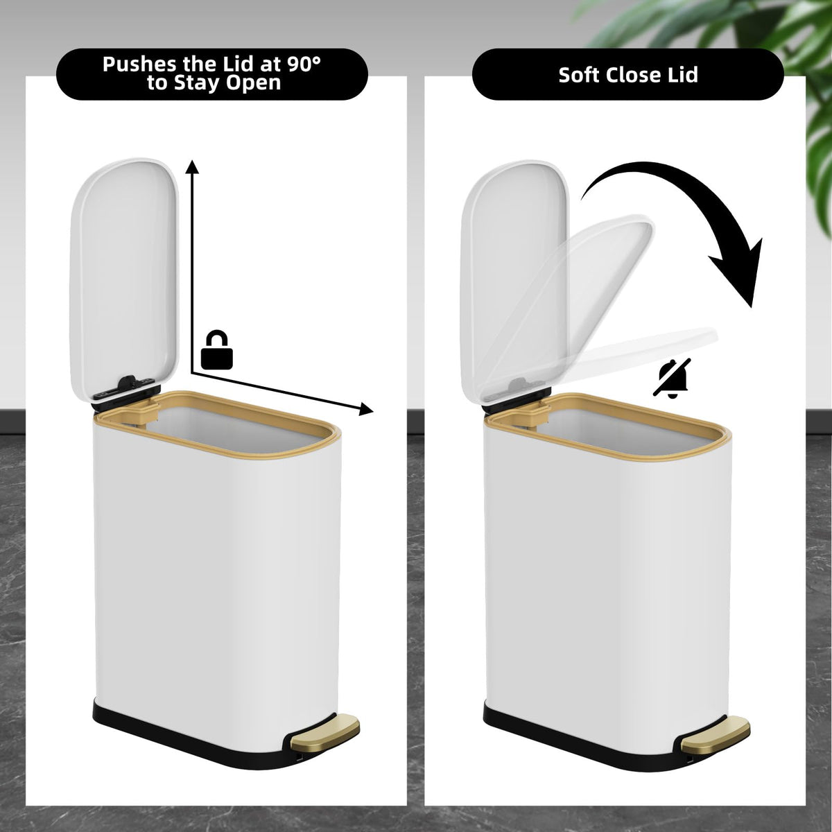 KSSKSS rectangular slim design fits narrow cabinets and under-sink areas.