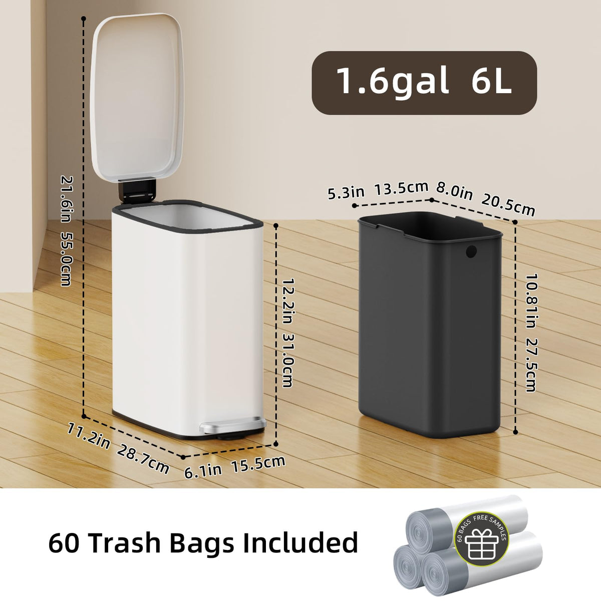 KSSKSS includes 60 drawstring bags for immediate setup