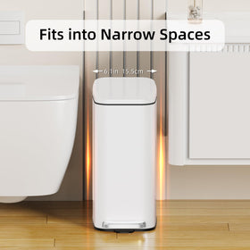 KSSKSS pedal-operated trash can enables hands-free waste disposal
