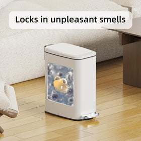 KSSKSS soft-close lid minimizes noise during disposal