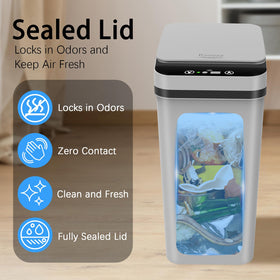 Kssvzz dog-proof lid helps deter pets from rummaging.