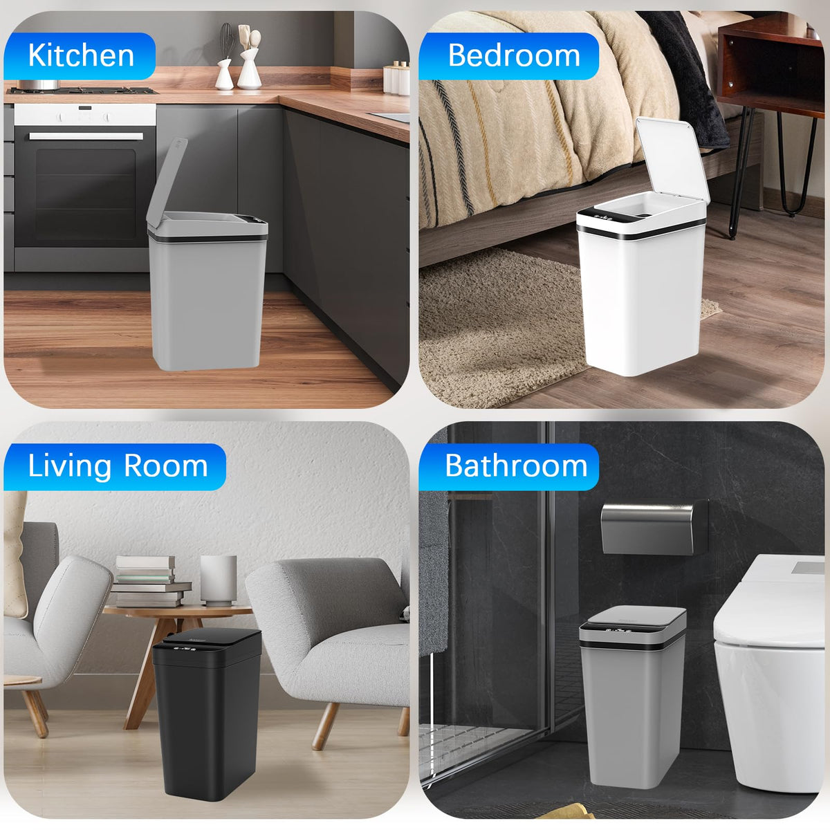 Kssvzz stackable design stores neatly under sinks or desks.
