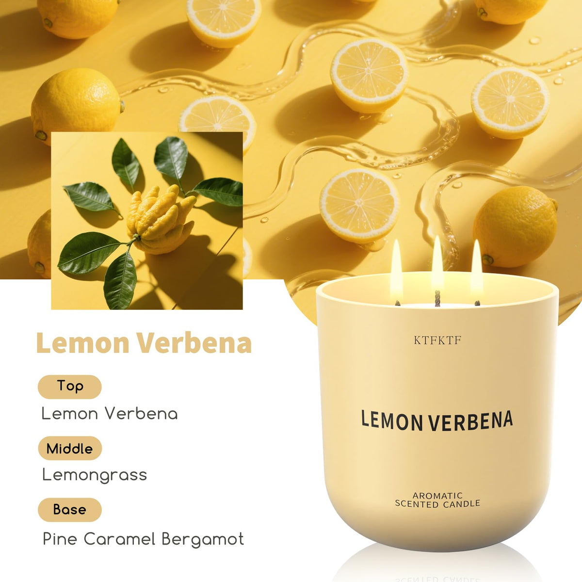 ktfkktf lemon verbena candle in a bright living room for ambiance