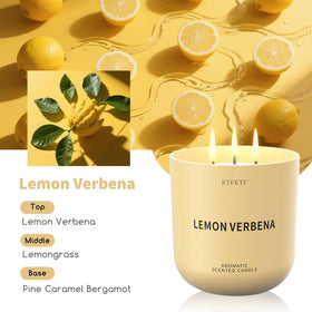 ktfkktf lemon verbena candle in a bright living room for ambiance