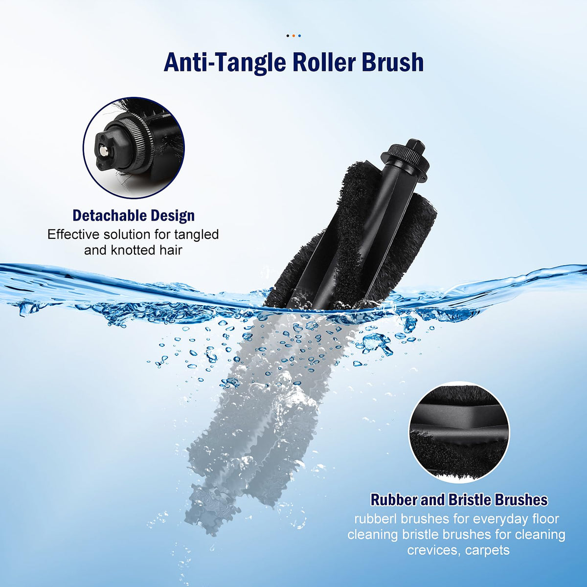KTNAid eufy L60 side brushes cover edges for thorough room cleaning