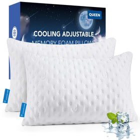 Kucey cooling side-sleeper pillow promotes breathable, refreshing sleep