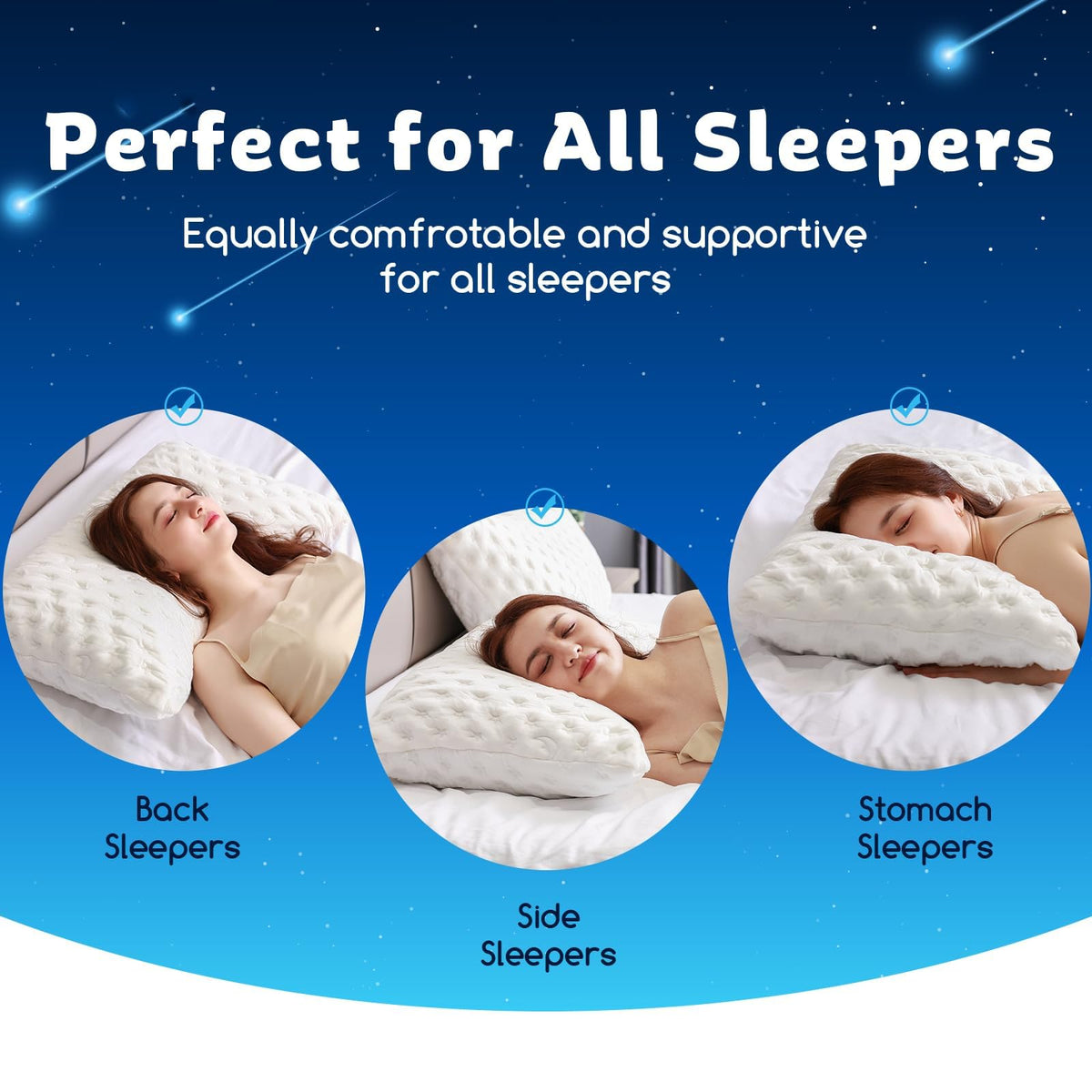 KUCEY ergonomic neck and head support promotes natural spinal alignment.