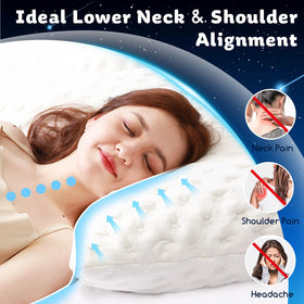 KUCEY removable washable cover keeps the pillow clean and fresh.