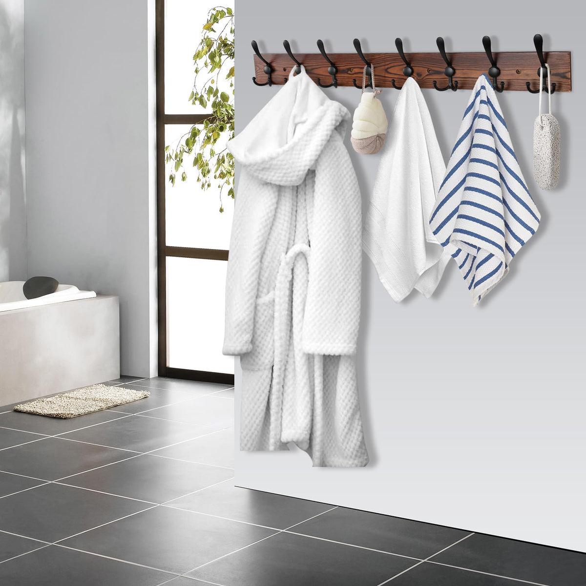 Kuhome two-piece hinge setup offers adjustable length and height.