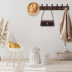 Kuhome wall-mounted rack in entryway saves space and tidies essentials.