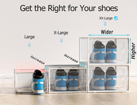 Kuject closet organizer box keeps sneakers neatly organized