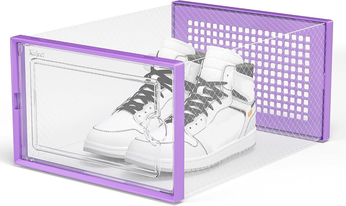 Kuject dustproof ventilated design keeps shoes fresh while stored.