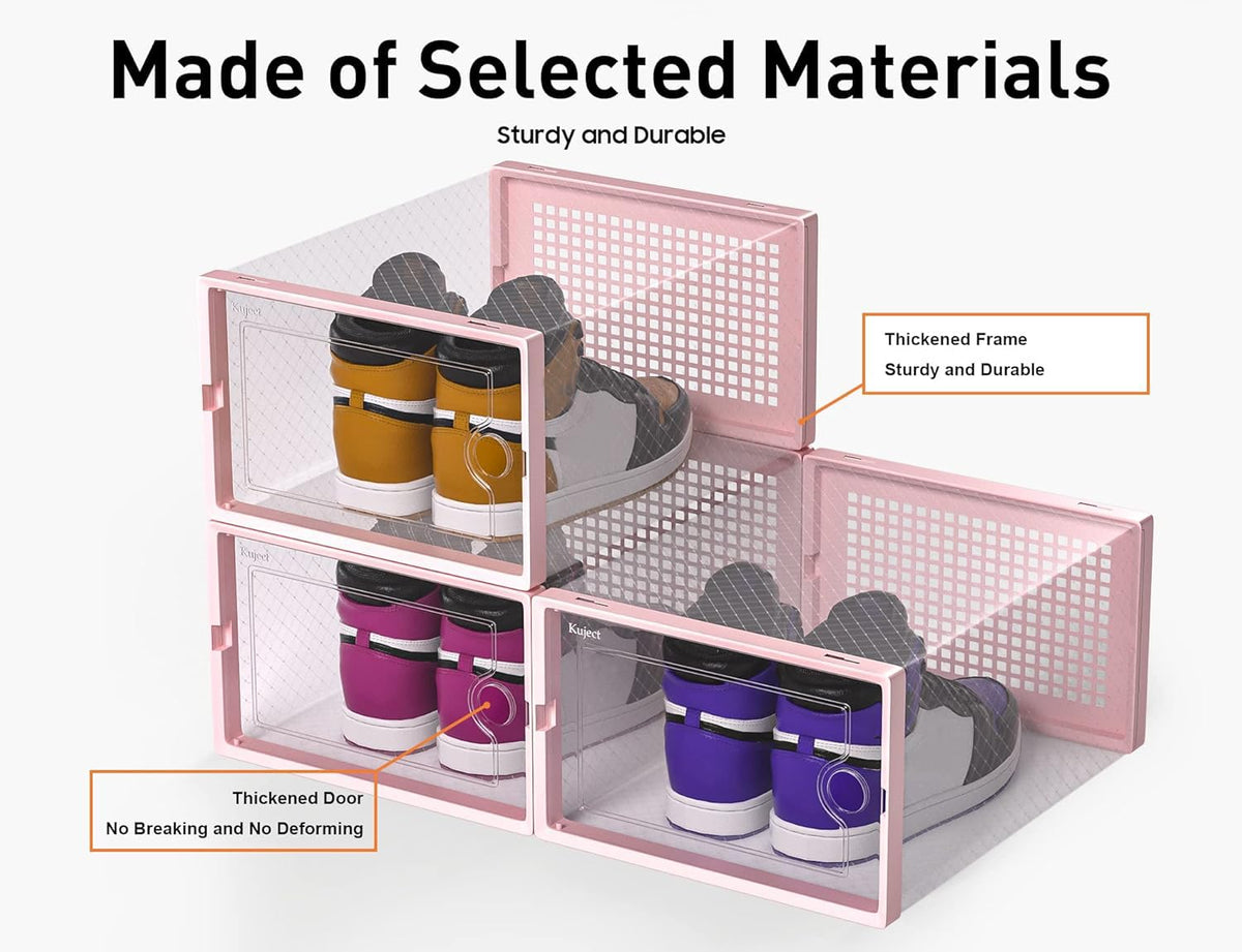 Kuject under-bed arrangement shows dust-free, compact storage.