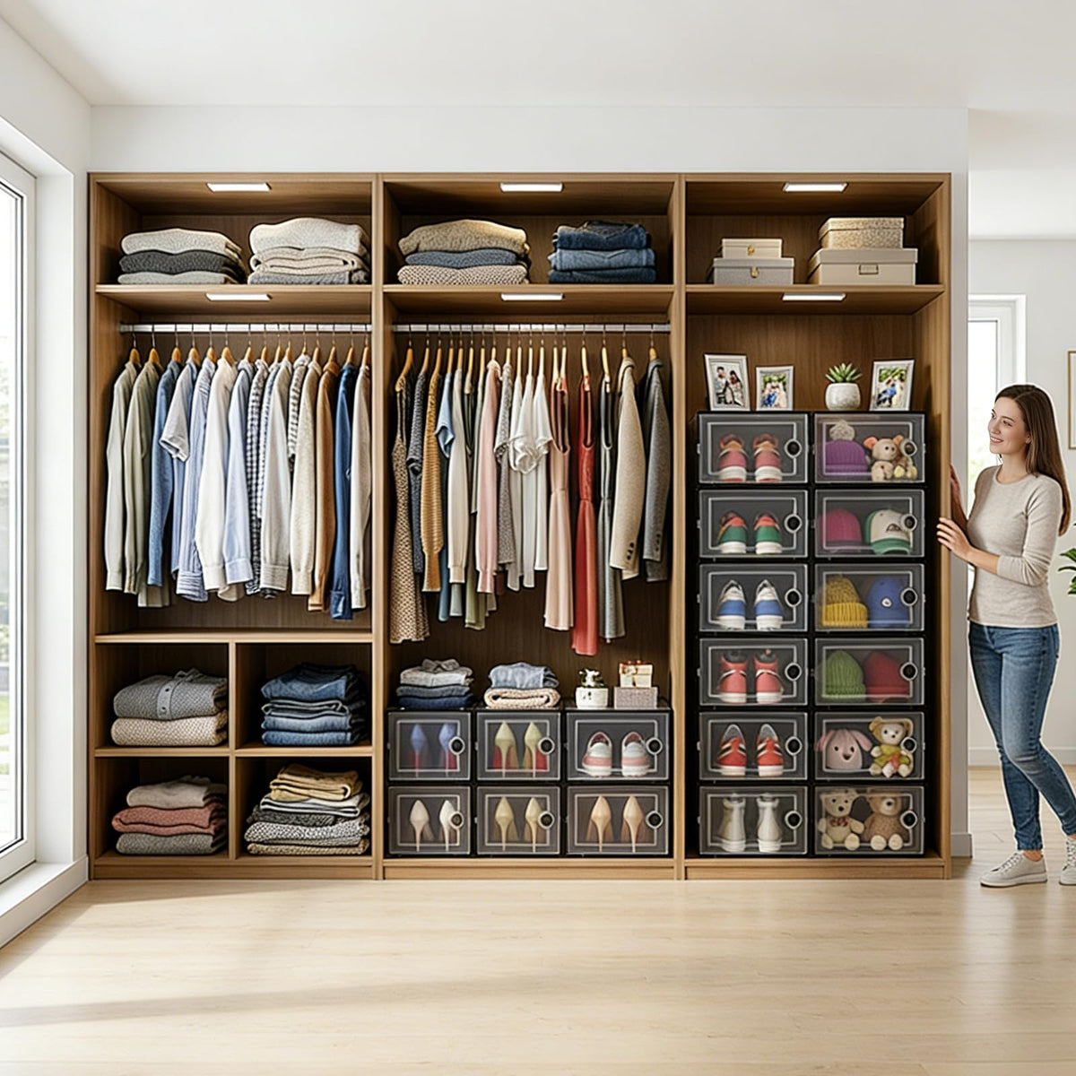 Kuject XL 12-pack keeps family footwear sorted and visible