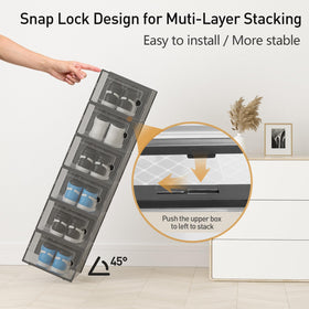 Kuject XL modular plastic boxes adapt to apartments and moves