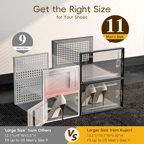 Kuject X-Large modular shoe wall showing a customizable display solution