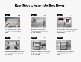 Kuject X-Large blue closet storage keeps shoes neatly sorted.
