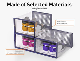 Kuject X-Large blue inside sneakers shows breathable storage.
